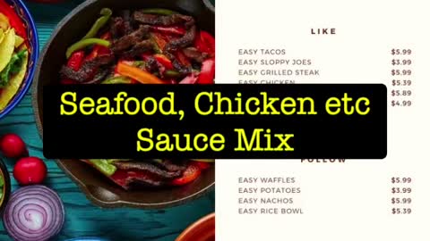 How to make Sauce Mix Packet