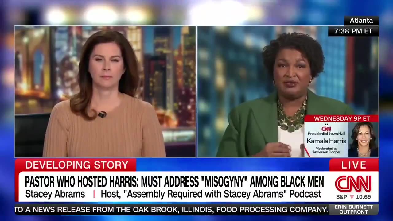 Stacey Abrams Says a Lot of Black Men Support Trump but Not Kamala Because They Are Sexist & Racist