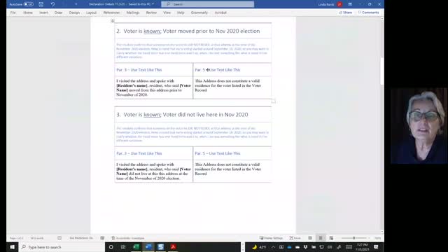 Creating a Declaration