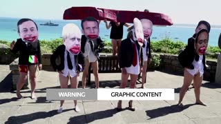 Semi-nude protesters: G7 leaders 'all mouth, no trousers'