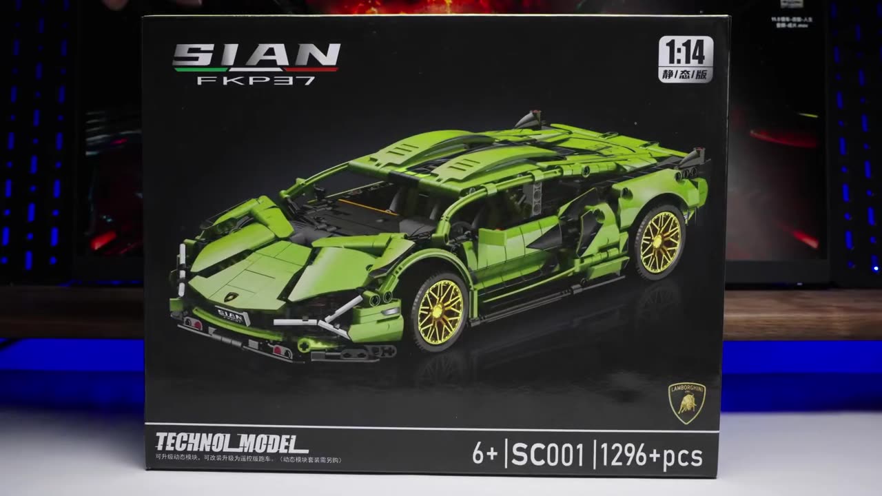 Technical Racing Sport Car 1280PCS Model Building Blocks City Mechanical Speed