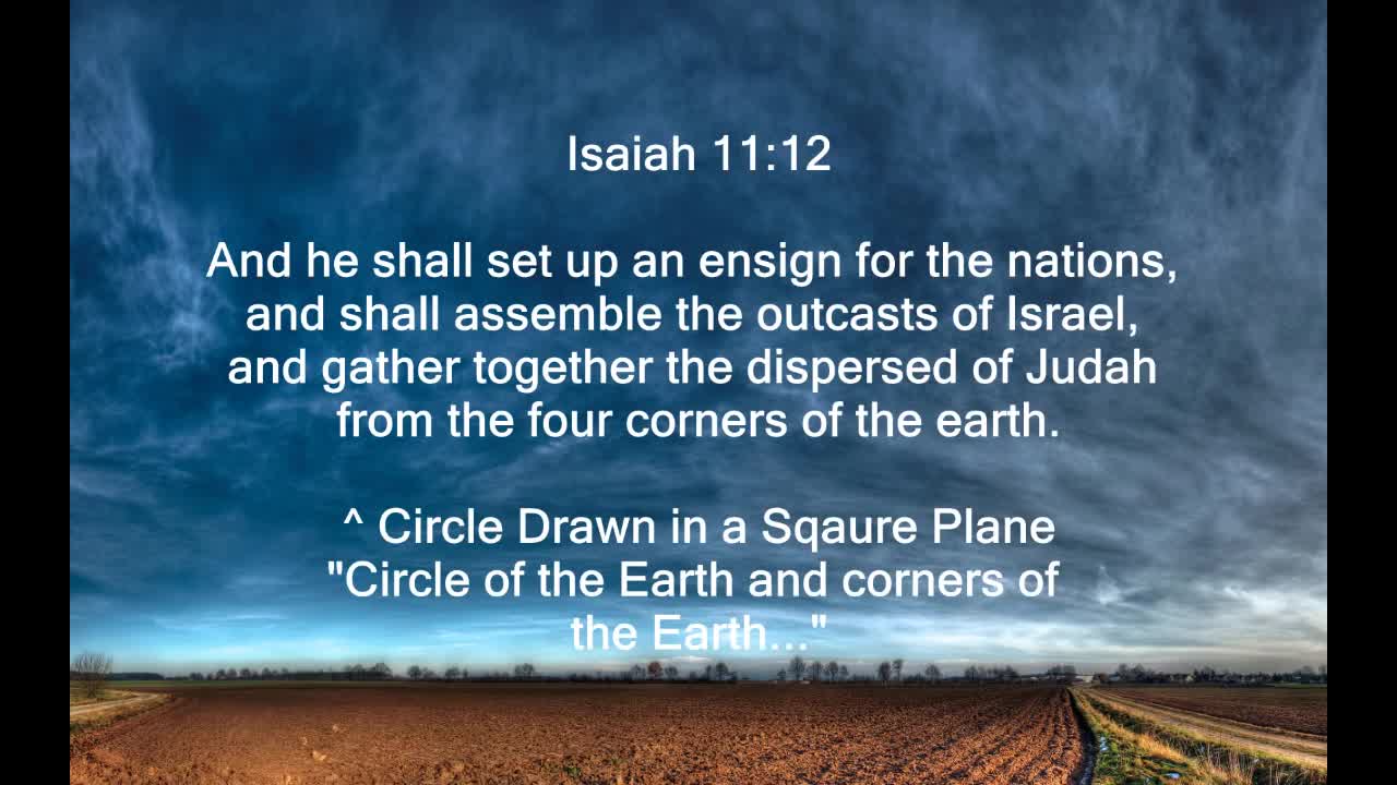 BIBLE CONFORMATION ...Stationary circle of the earth !