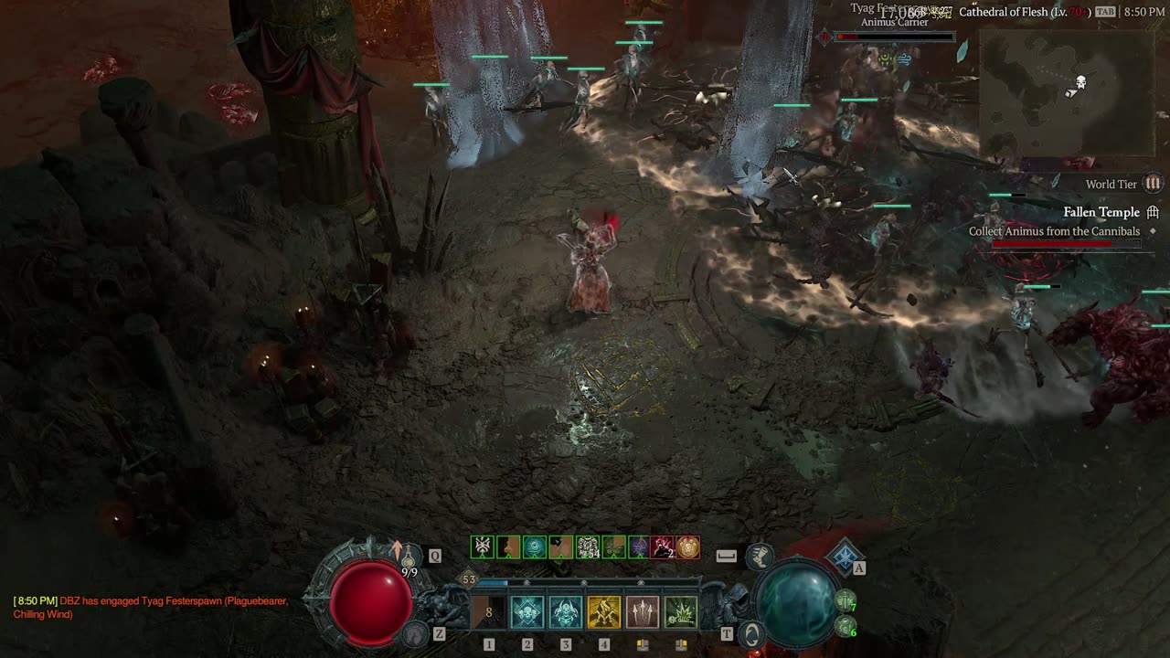 Diablo 4 T4 Capstone Dungeons at level 52 Solo