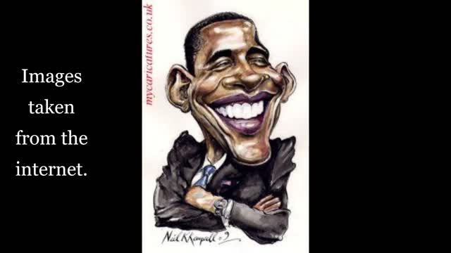 Barack Obama cartoon