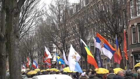MOVIE FREE WILLEM ENGEL DEMONSTRATIE 20 MAART AMSTERDAM