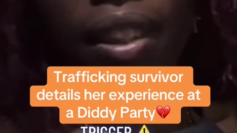 Child Sex Trafficking Survivor Describing the Abuse She Edured as a "Party Favor"