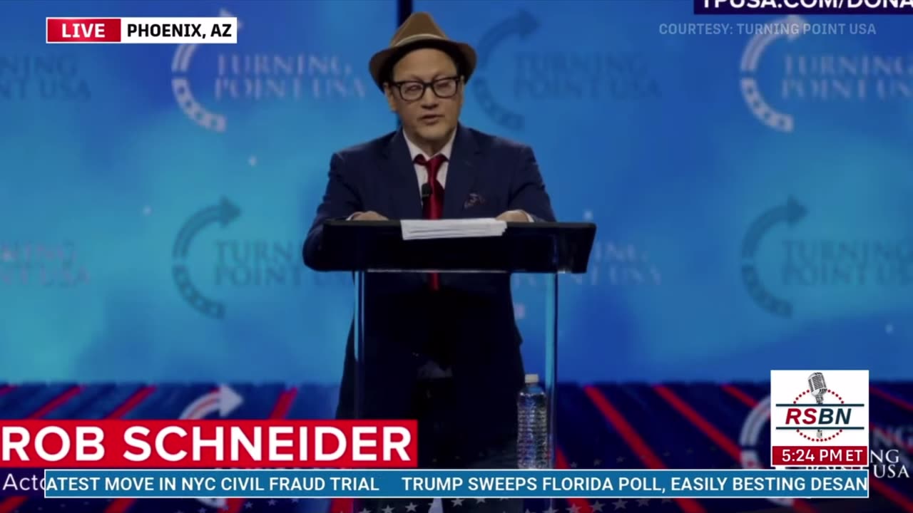 Phoenix AZ Charlie Kirk’s TPUSA presents Rob Schneider