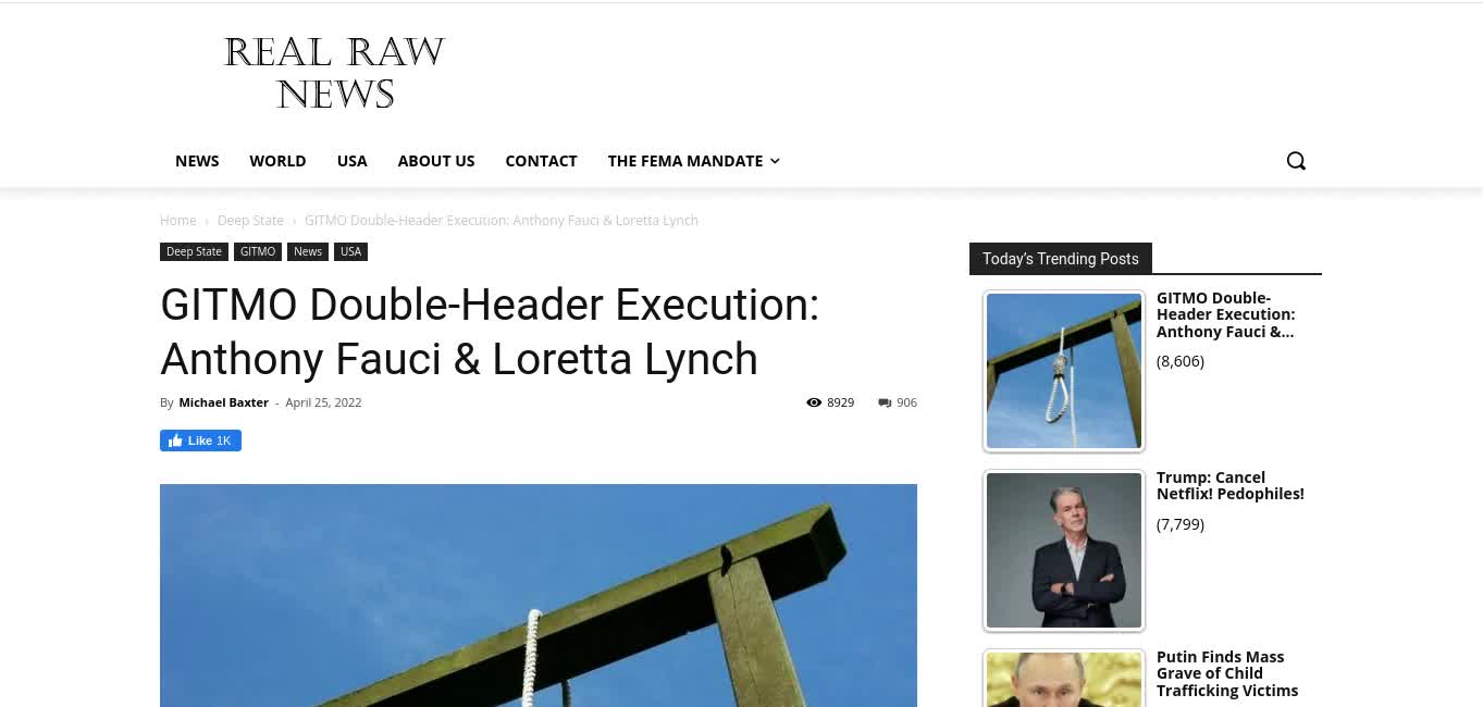 Double Header Execution: Fauci & Lynch