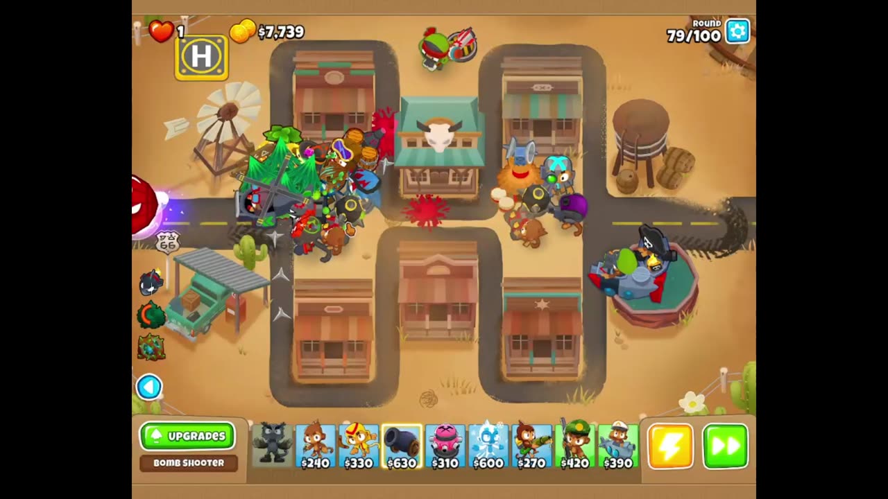 Btd6 middle of the road Impoppable