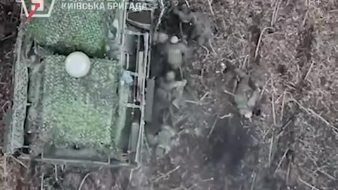 ☠️🔞 Bombardment of Russian assault group in the Pokrovsk direction with