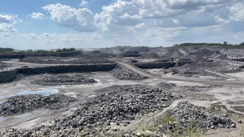 Nice Pan of a Rock quarry I discovered