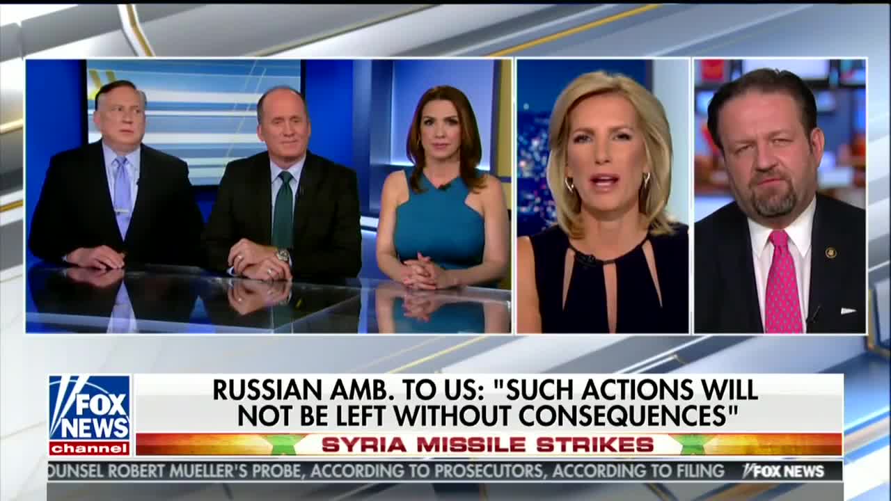 Ingraham vs Gorka over Syria Friday night missile attack