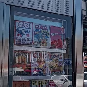 Abandoned News Stand with Gak Fake Magazines / Bensonhurst Brooklyn nyc