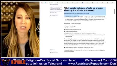 We Warned You! COVID Passes Track Your Mental Health, Lifestyle, Religion—Our Social Score's Here