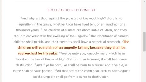 The children shall complain of an ungodly father (christobel colonge)