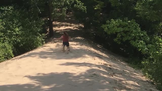 Teenage Girl Buries Herself After MASSIVE Wipe-Out In Deep Sand Dune