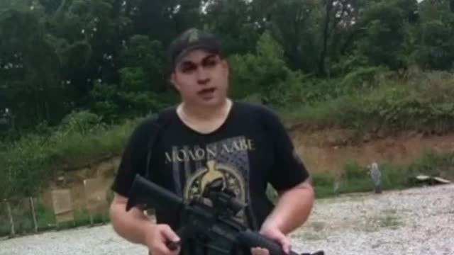 A sexy guy with his rifle