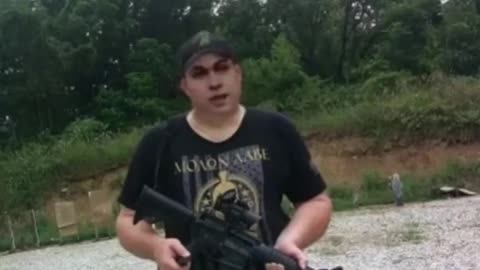 A sexy guy with his rifle