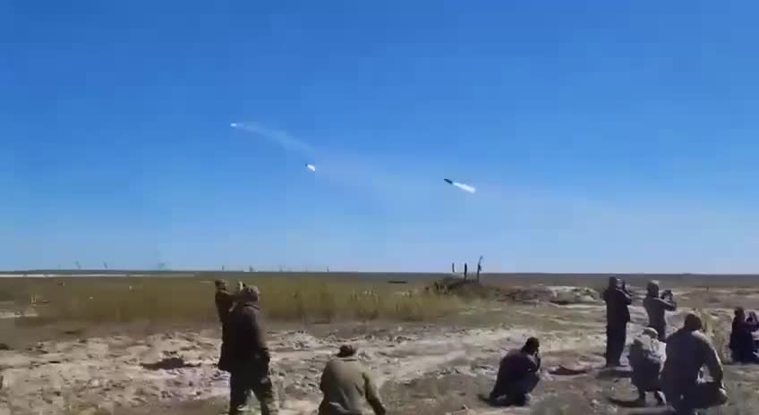 British Brimstone guided missiles combat use by the Ukrainian military from a ground-based launcher.