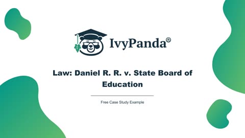 Law: Daniel R. R. v. State Board of Education | Free Case Study Example