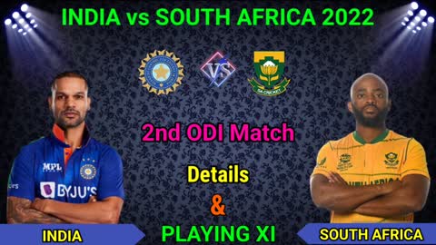 India vs South Africa 2nd ODI Match India vs South Africa both team playing 11 Ind vs Sa 2022