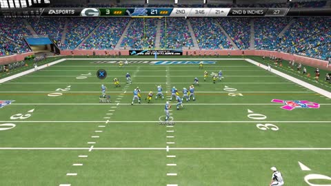 Madden 25 Halfback Career mode Lions vs Packers