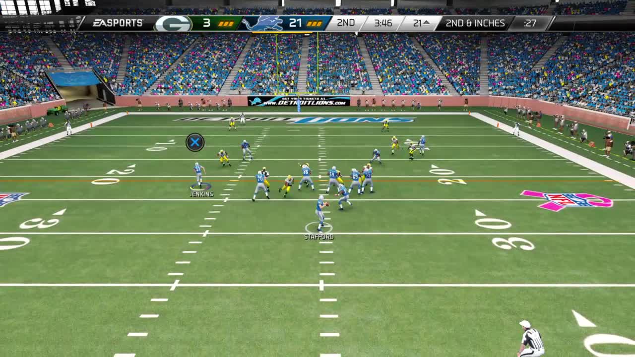 Madden 25 Halfback Career mode Lions vs Packers