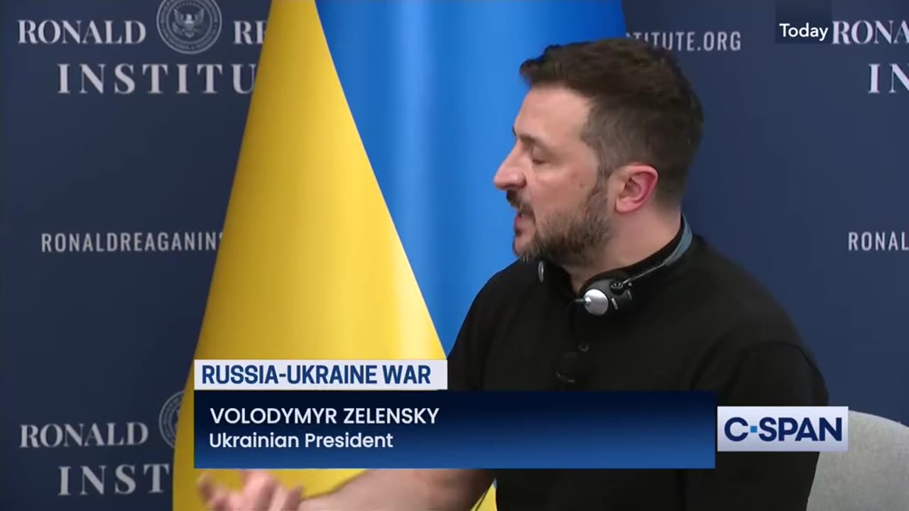 Ukrainian President Zelensky Speaks at Ronald Reagan Institute Forum July 9 2024