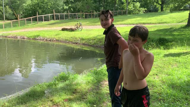 Fun at Naked Creek Pond