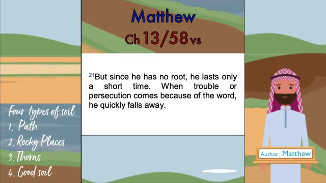 Matthew Chapter 13 (Jesus speaks here about what’s happening right now.)