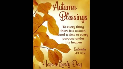 Autumn Blessings