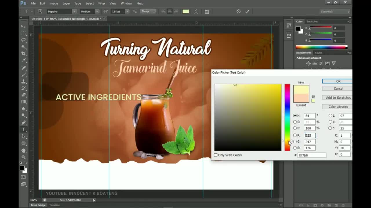How to design fruit juice label