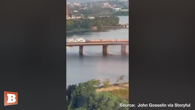 Boston Train Goes Up In Flames Riders Smash Windows, Jump to Escape