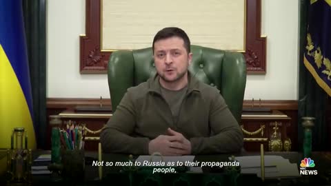 Ukraine's Zelenskyy Reacts To Russian Plans For Humanitarian Corridors