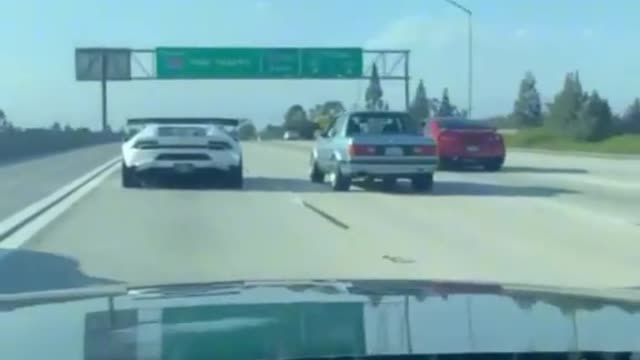Bmw e30 vs super car