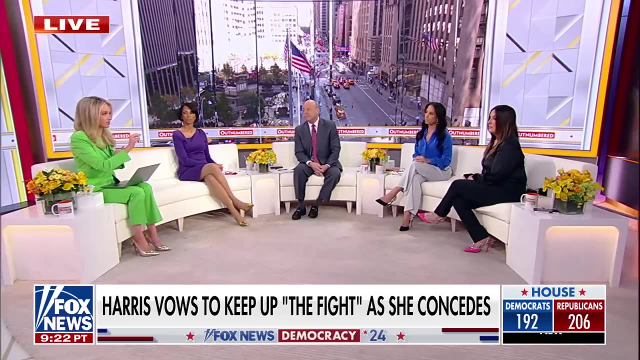 'What's she fighting for' Co-hosts react to Kamala Harris' concession speech