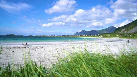 beach lofoten archipelago islands beach
