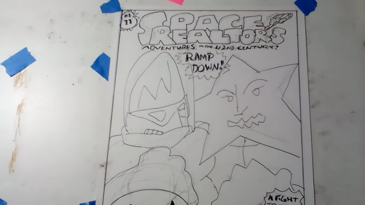 What is on my drawing table? 08/16/22