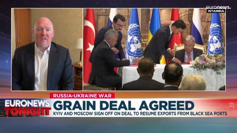 Ukraine and Russia sign vital grain export deal in Istanbul