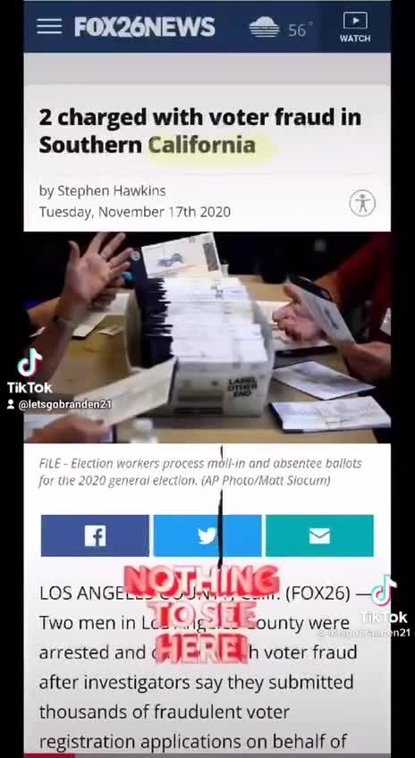 No election Fraud proof