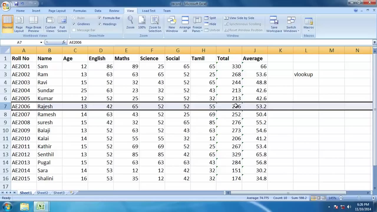 vlookup in excel tamil tutorial ( 720 X 1280 )