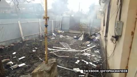 Buildings have been destroyed in the Ukrainian city of Mariupol