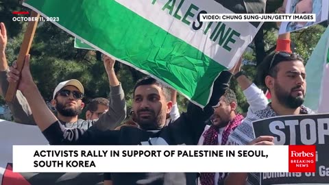 Activists Rally In Support Of Palestine In Seoul, South Korea