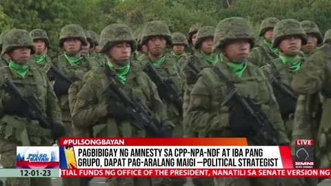 Pagbibigay ng amnesty sa CPP-NPA-NDF at iba pang grupo, dapat pag-aralang maigi