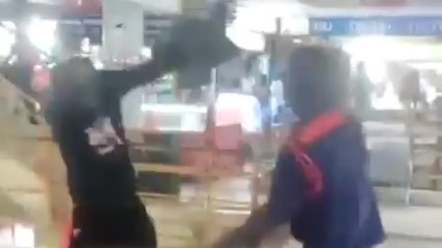 Guard vs man 😂😂... Whipping