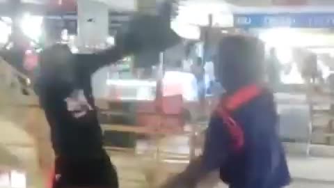 Guard vs man 😂😂... Whipping