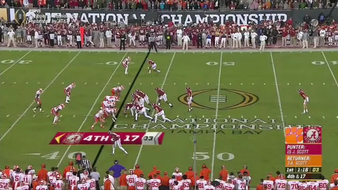 2017 CFP National Championship Game Alabama vs Clemson