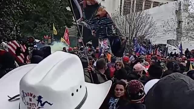 **Tear Gas** at the Capital in D.C. .. *Stop the Steal*...
