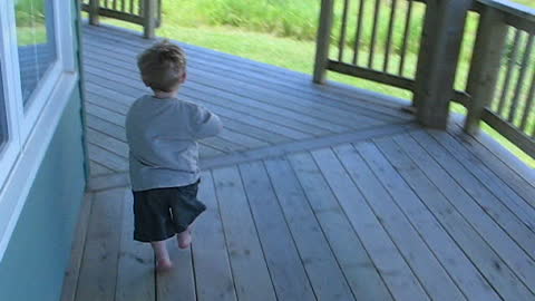 Toddler becomes a personal trainer