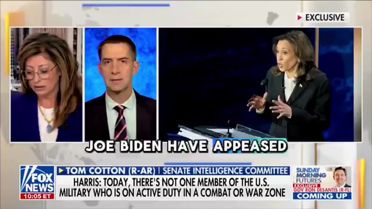 🚨Tom Cotton just TORCHED Kamala Harris about the lie she spewed at the debate.